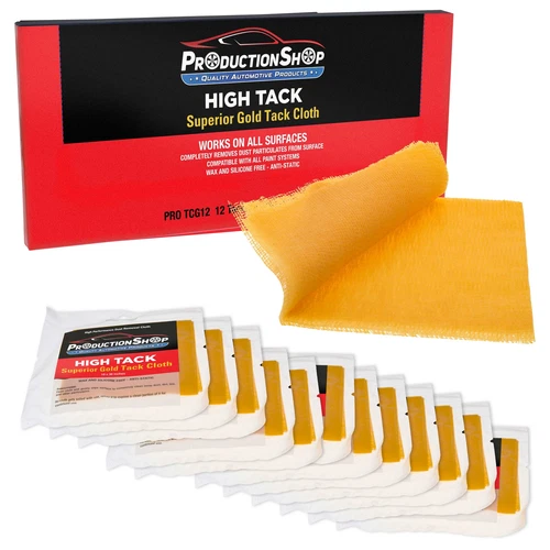 12 ProductionShop High Tack Superior Tack Cloths, Cleans Surfaces, Removes Dust