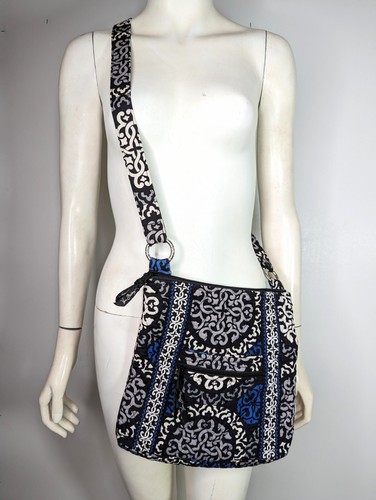 Vera Bradley Umhängetasche Canterbury kobaltblau schwarz grau weiß Taschen - Bild 1 von 15