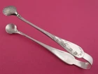Sterling TOWLE Serving Tongs engraved Lily of the Valley