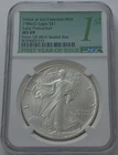 1986 (S) NGC $1 MS69 1 OZ Silver Eagle Early Production From US Mint Sealed Box