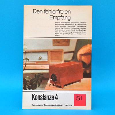 Konstanze 4 voltage rectifier German Democratic Republic 1968 | brochure advertising Dewag S1 E