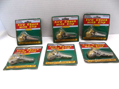 #ad #ad 6 Brass Lock On Tire Inflator Locking 3quot; Air Chuck Hose Attach 1 4quot; 18NPT NOS $13.00