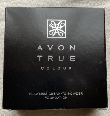 Avon True Colour Flawless Cream-to-Powder Foundation Neu in OVP - Nude