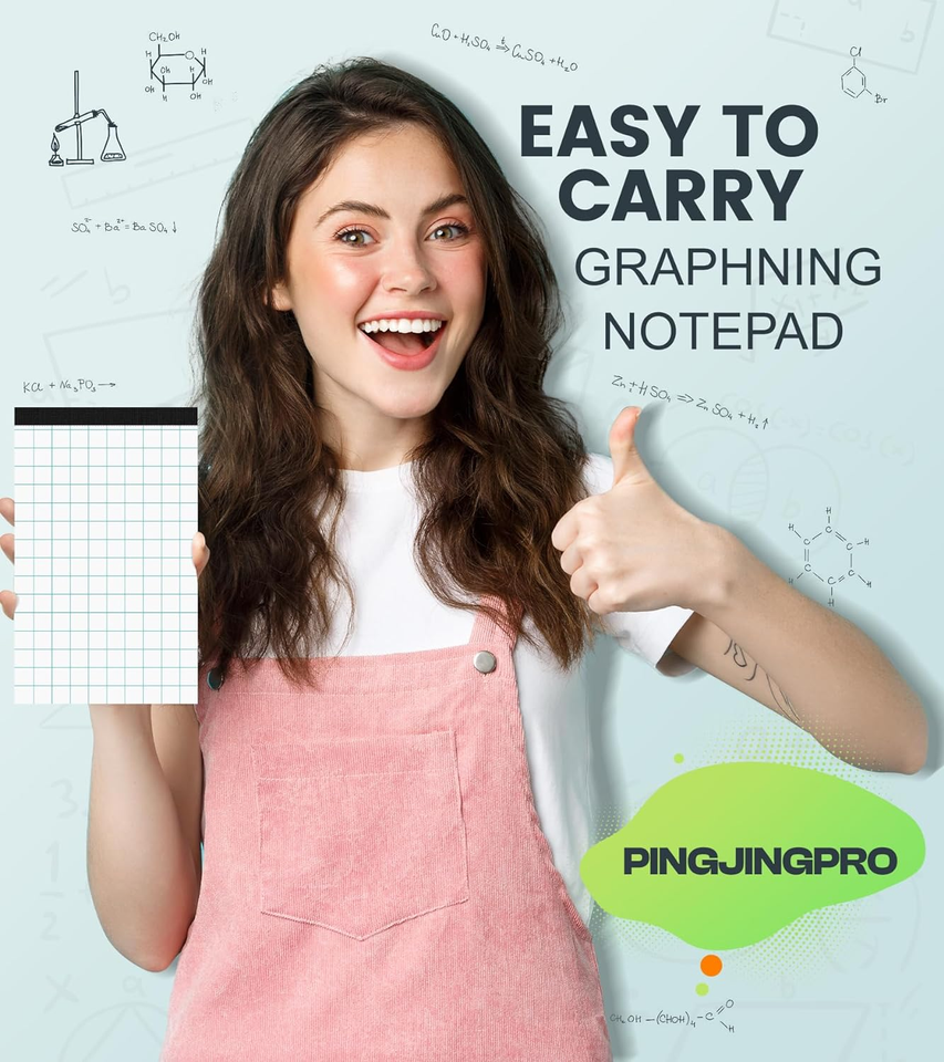 Graph Paper Pad 5x8 Grid Paper 2x2 Graphing Paper, 6 Pack Grid Paper Pad 30 Shee eBay