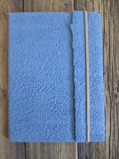 Handmade 6x8 Recycled Paper Blank Journal Blue Textured 20 sheets 40 Pages NEW