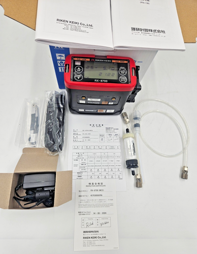RIKEN KEIKI RX-8700 (EX TYPE A MED) PORTABLE GAS MONITOR WITH CALIBRATION CERT. - Picture 3 of 18