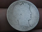 1893 P Silver Barber Quarter 25C- Lowball, Heavily Worn, PO1 Candidate?