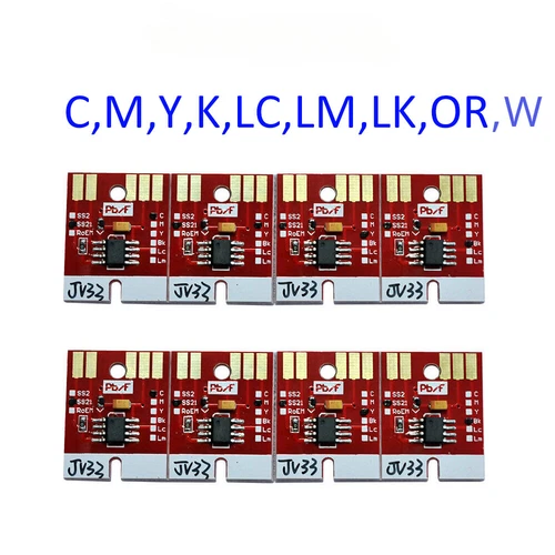 Single Chip Permanent for Mimaki JV33 CJV30 SS21 Cartridge C/M/Y/K/LC/LM/LK/OR/W