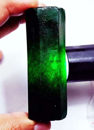 Natural Emerald Rough 442.90+ Ct Certified Loose Gemstone With Free Gift - Picture 8 of 10