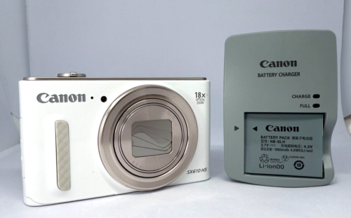 Canon PowerShot SX610 HS White Digital Camera Tested Near Mint Made In Japan - Picture 11 of 18