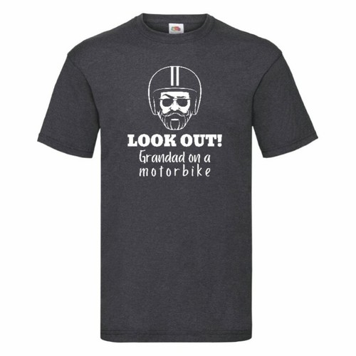 Look Out Grandad On A Motorbike T-Shirt Small-2XL - Picture 8 of 28