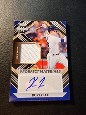 2022 Panini Elite Extra Edition Prospect Materials Korey Lee Auto