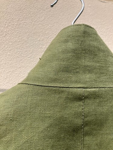 WEE WINNIE MAGEE COAT LADIES PETITE GREEN IRISH LINEN SMALL 38 CHEST RAINCOAT - Picture 13 of 16