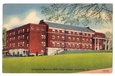 Greenville Pennsylvania c1940's Thiel College, Livingston Memorial Hall