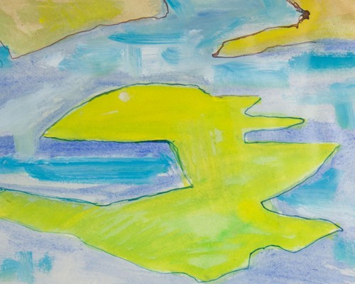 Harry Hilson Signed Abstract Watercolor Landscape Painting - Picture 5 of 7