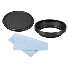 67mm Lens Hood Wide Angle Matte Surface Hood with Cap and Cleaning Cloth