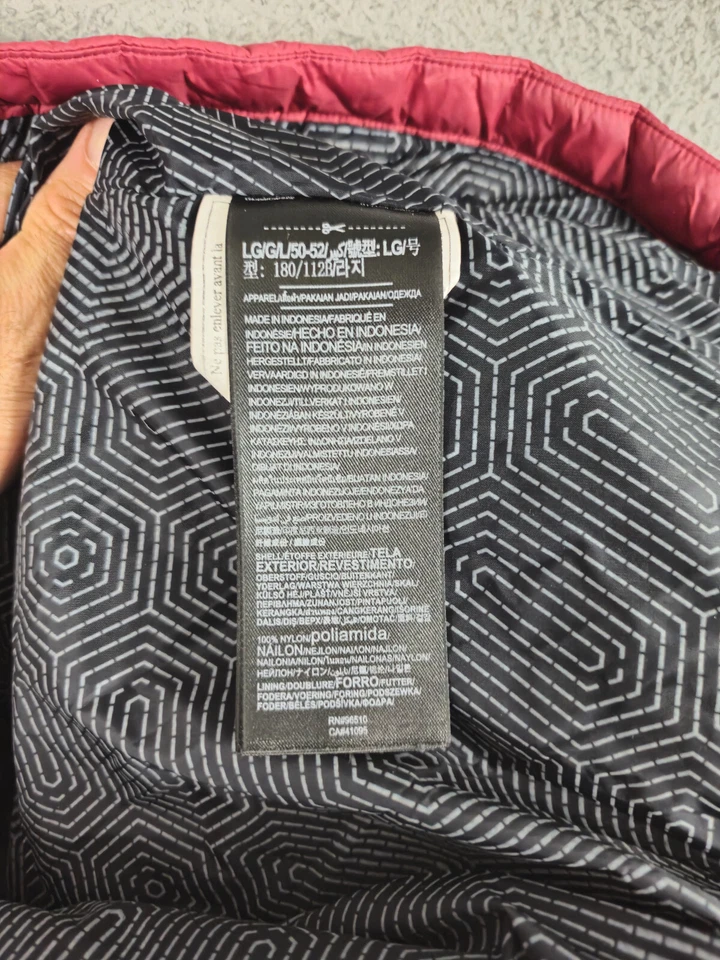 Under Armour Storm Cold Gear Infrared Down Jacket Men Large Red Black Hooded - Image 3 of 4