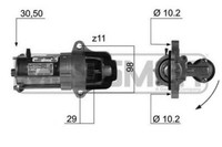ERA Anlasser Starter 1.2Kw FüR Ford C-Max Focus Volvo C30 S40 II 220369A