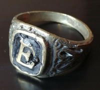 EXTREMELY ANCIENT BRONZE RING ENGRAVED