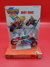 1986 LJN BIONIC SIX DIRT BIKE 3830 BRAND NEW ON CARD UNPUNCHED
