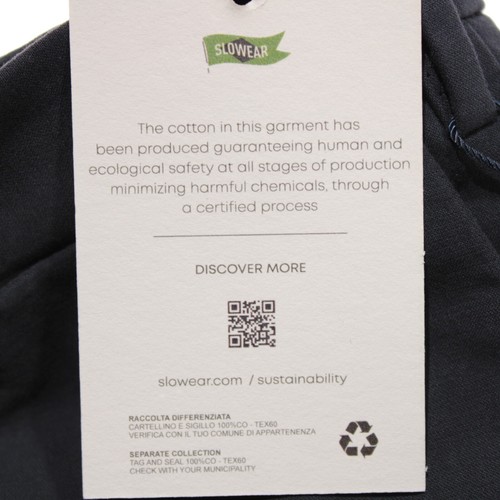 Incotex NWT Chinos / Casual Pants Size 50 (34 US) Slim Solid Blue Cotton Blend - Picture 12 of 16