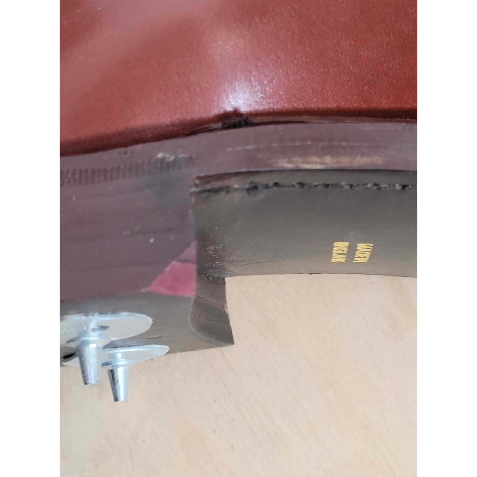 Vintage Golf Shoes England 50s 60s Brown Leather Gold Bond Sears Roebuck eBay