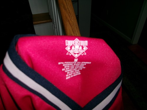 Cooperstown Authentic Dreams Park Little Majors Baseball Red Jersey Shirt Medium - Picture 8 of 8