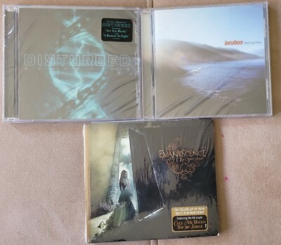 INCUBUS morning view Disturbed evolution EVANESCENCE open door CD LOT BRAND NEW 