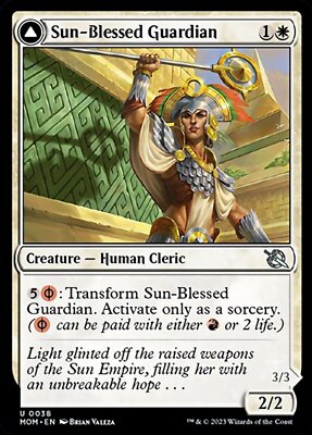 Magic MTG Sun-Blessed Guardian // Furnace-Blessed Conqueror [March of the Machin