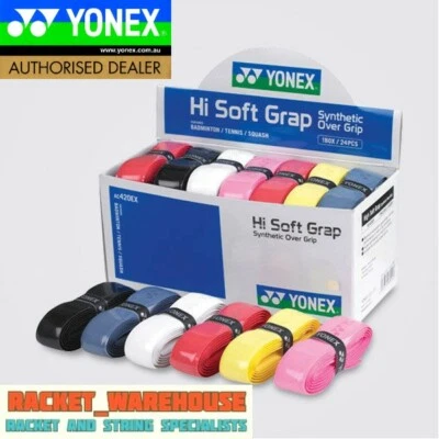5 X YONEX HI SOFT GRAP BADMINTON TENNIS SQUASH RACKET OVERGRIPS AC420EX