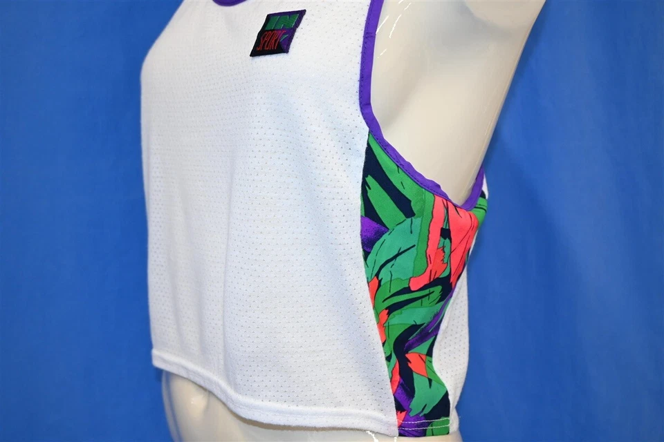 Camiseta DE COLECCIÓN AÑOS 80 EN DEPORTE NYLON COLORBLOCK ESPALDA DEPORTIVA MALLA TANK MUJER MEDIANA M Foto 2 de 4