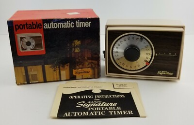 Vintage Montgomery Ward Signature Portable Automatic Timer Complete New NOS