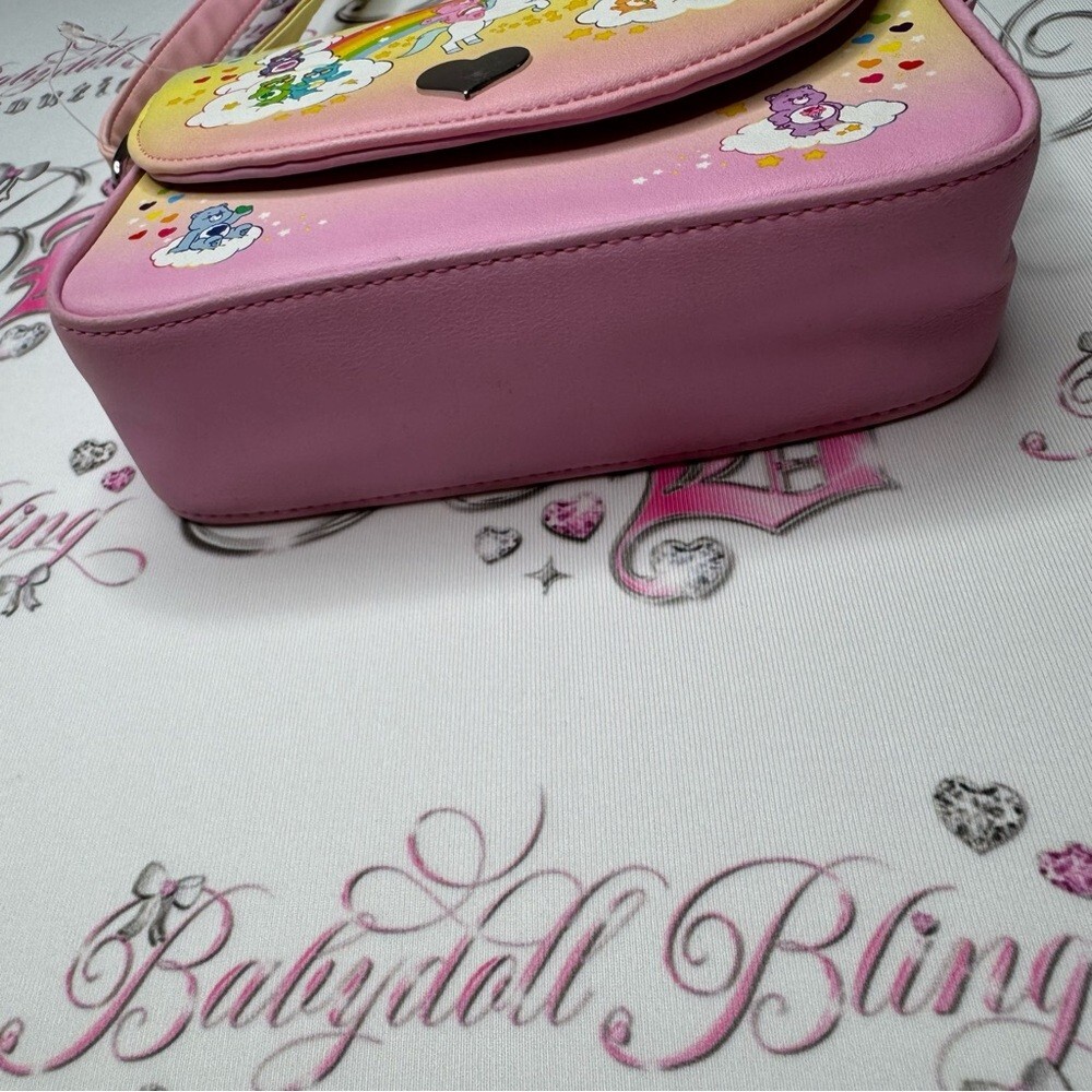 Loungefly Care Bears bag cross body pastel rainbow teddy bears hearts ombré image 6