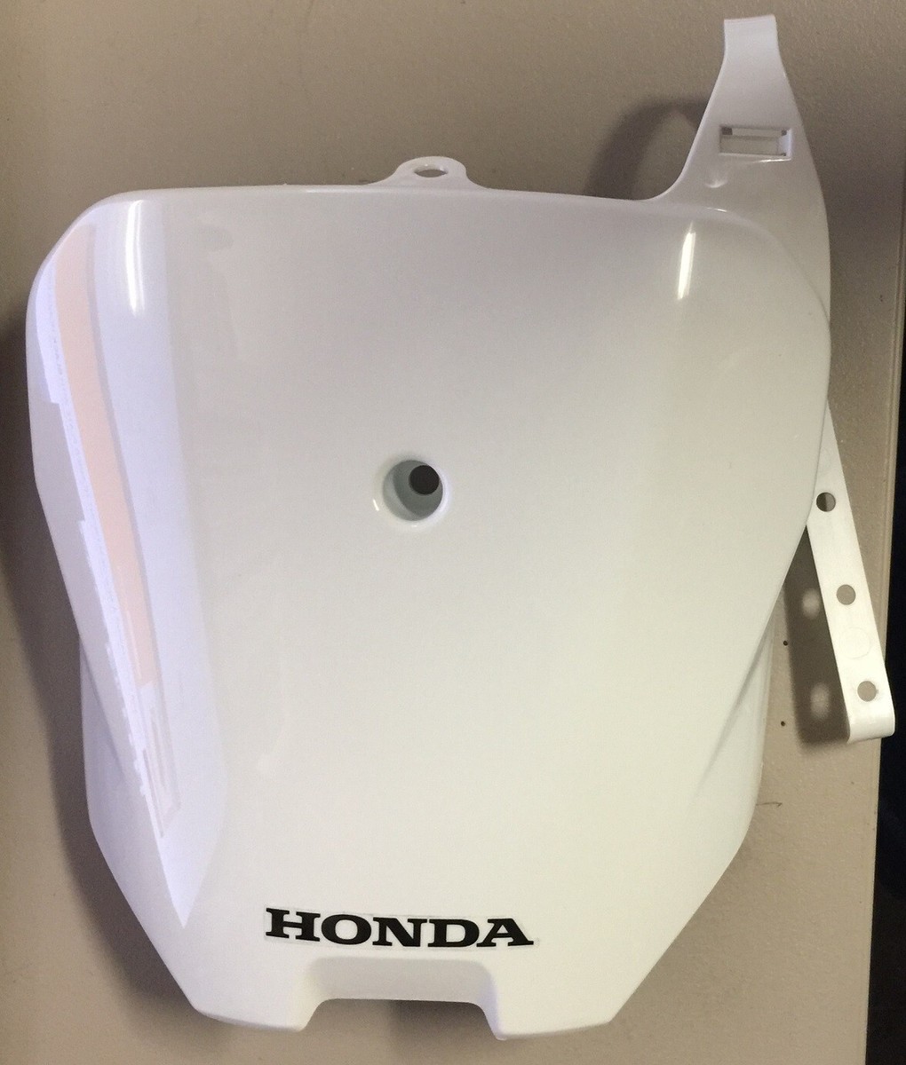 1EA OEM HONDA FRONT NUMBER PLATE XR70 CRF70 1997 TO 2012 61140-KN4
