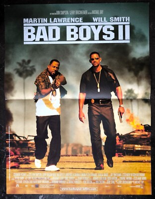 2003 BAD BOYS 2 Will Smith Martin Lawrence ORIGINAL french movie poster