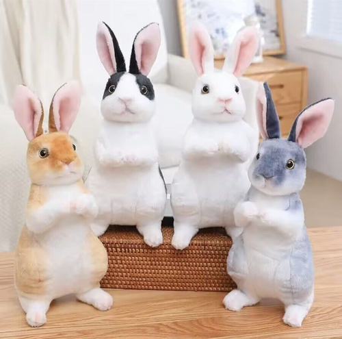 Selling FAST Realistic Plush Bunnies Fun Easter Decor Lifelike Stuffed Toys US