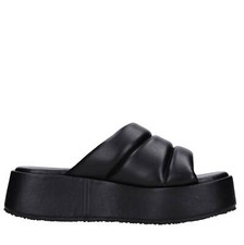Sandales Femme LAGERFELD à Talon 9 Cm - Taille 35 - Noir Et Doré - Neuf Sans Emballage