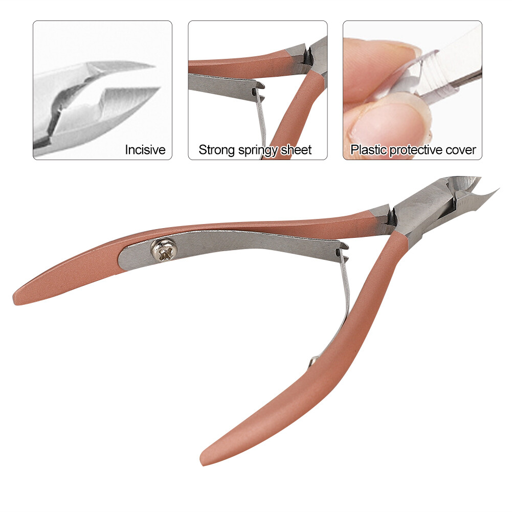 Nail Dead Scissors Calluses Remover Nail Trimmer Clipper Manicure(Rose