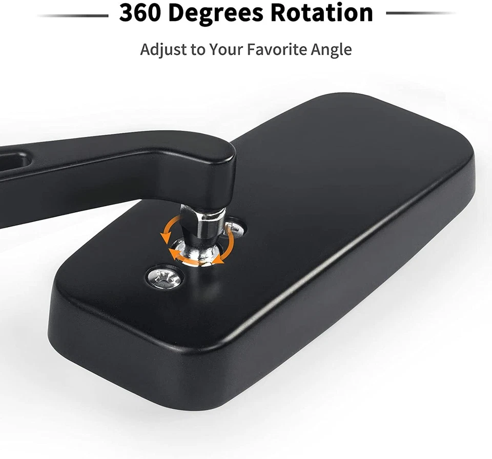 Anti-Glare Motorcycle Rectangle Rearview Side Mirrors For Honda Ruckus 50 NPS50 - Image 4 of 4