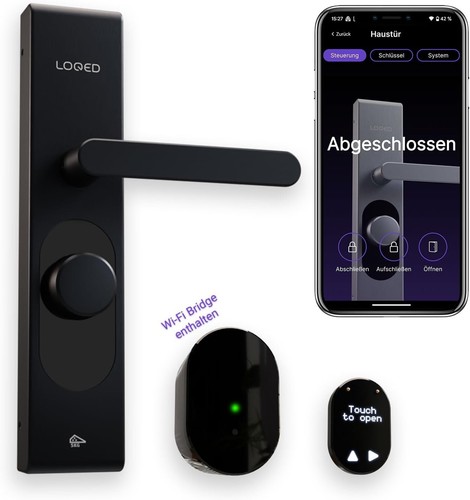 LOQED Smart Home Türschloss - Elektronisches Türschloss Haustür
