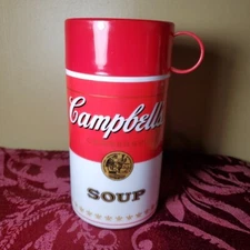 Vintage Campbell’s Soup Thermos 11.5oz Soup-Can-Tainer Lid Doubles as Bowl or Cu