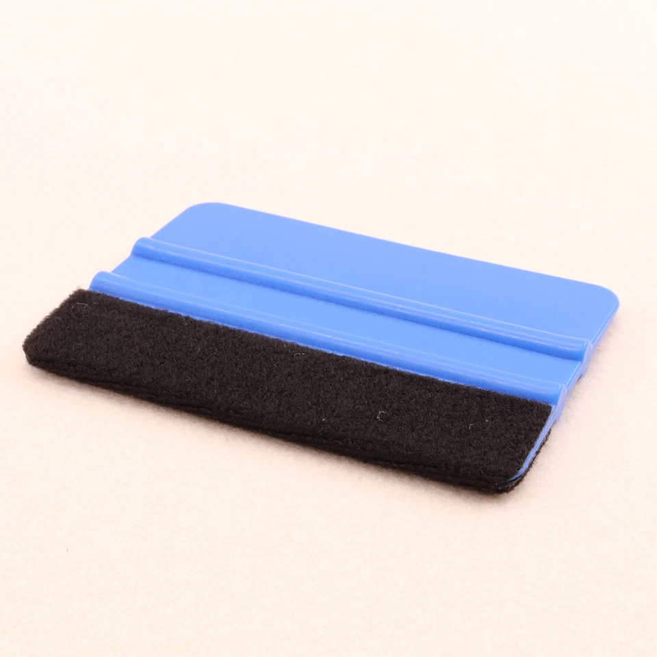 Blue Felt Edge Squeegee Car Vinyl Wrap Application Tool Scraper Decal Plastic - Image 3 of 4