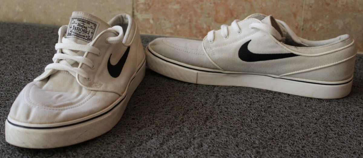 Size 11.5 - Nike Zoom Stefan Janoski Canvas White for sale  display picture 1