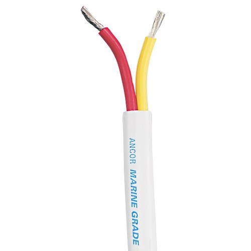 Cable dúplex seguridad Ancor - AWG - rojo/amarillo - plano - 124325 09... | eBay