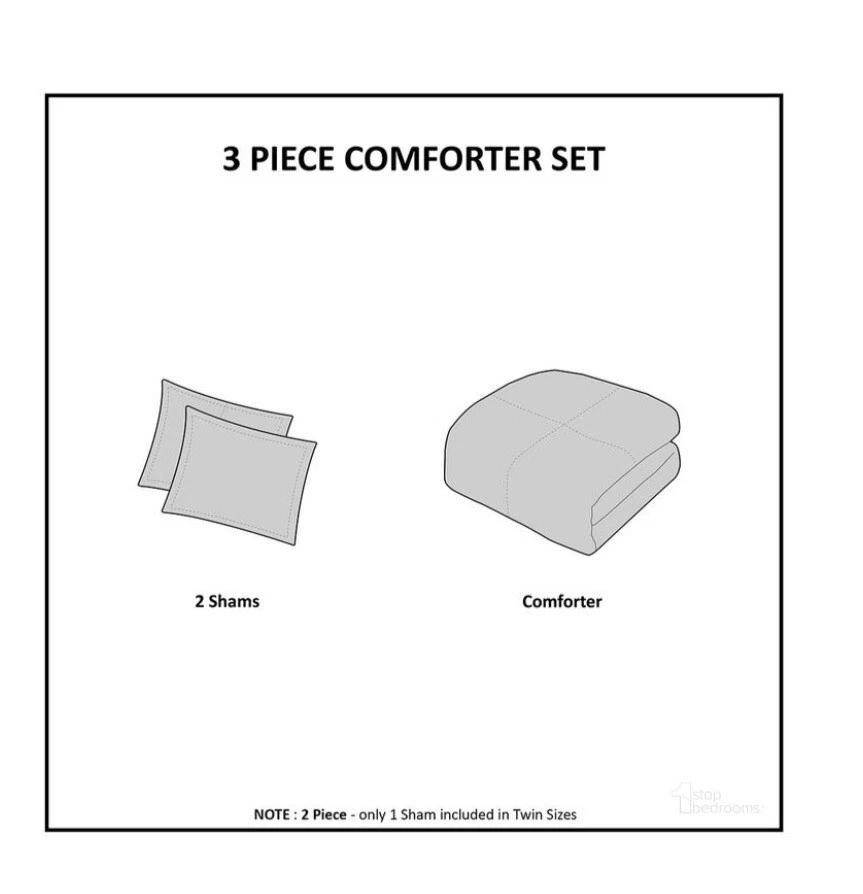 Intelligent Design Bedding Sets 90" King/Cal King Shaggy Long Polyester Gray - Image 2 of 4