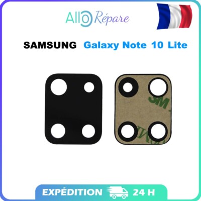 Vitre Lentille Caméra Arrière Pour Galaxy Note 8, 9, 10 (Plus, Lite) - Adhésif, Neuf Sous Blister