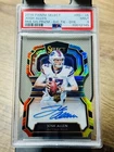 2018 Select Josh Allen DIE CUT TIE-DYE ROOKIE SIGNATURE PRIZM RC AUTO /15 PSA 9