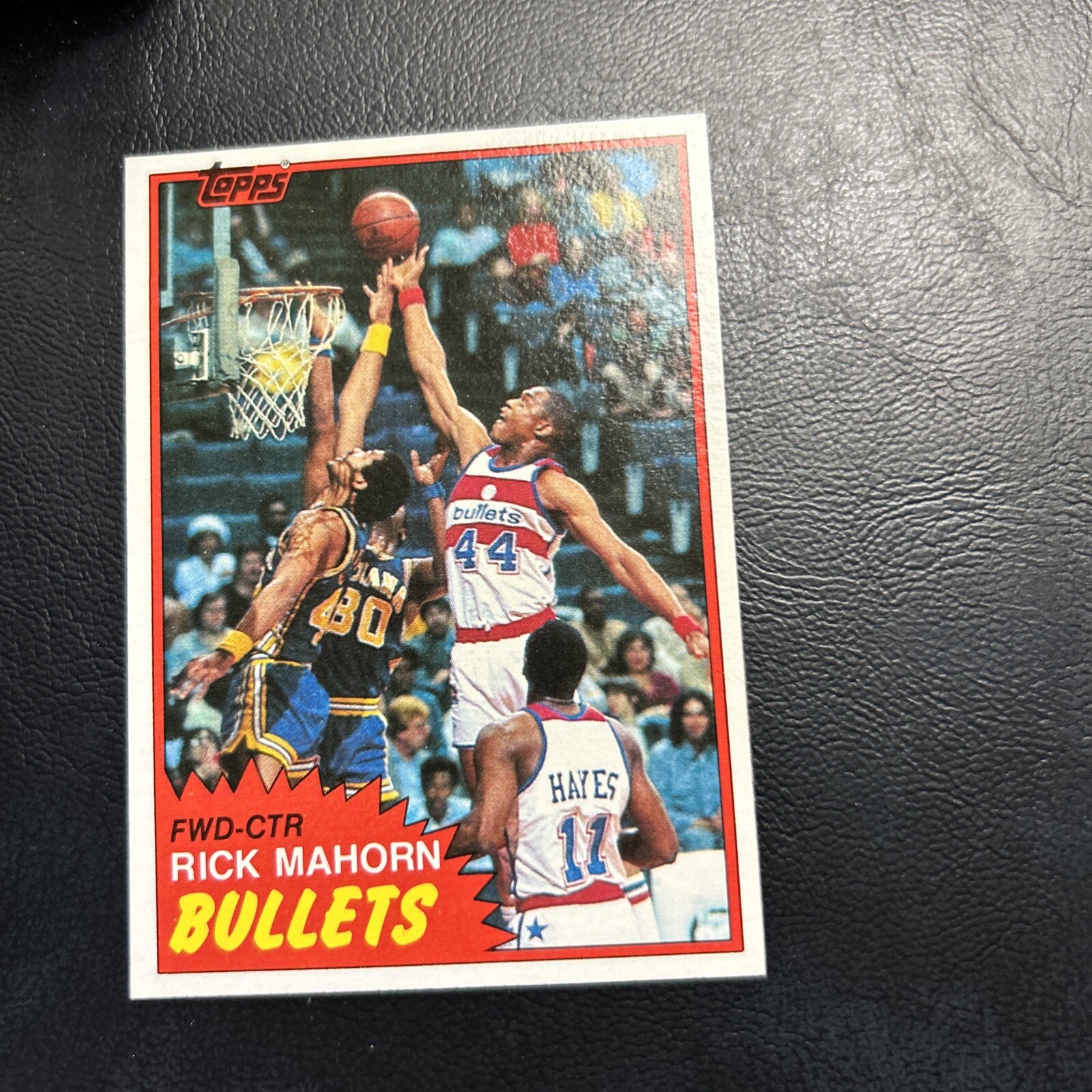 #98 Rick Mahorn 1981-82 Topps WASHINGTON BULLETS Rookie B15-9