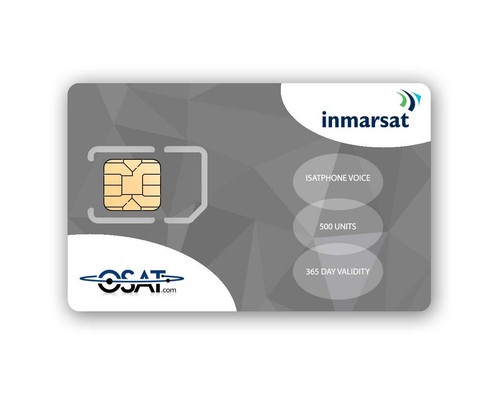 IsatPhone Carte SIM Prépayée avec 500 Unités 333 Minutes