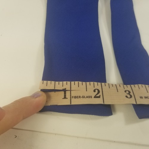 1950s 1960s ~ VINTAGE SQUARE TIE ~ HABAND BLUE Swords 54x2.25" - Picture 7 of 9